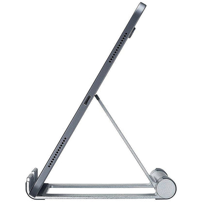 Contour Ergonomics Rotating 360 Degree Rotating Tablet/Phone Stand 4- 13 Inches Silver