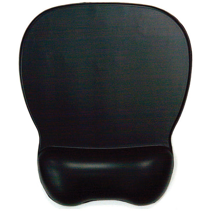 Contour Ergonomics Soft Skin Gel Mouse Mat, With Wrist Rest, Black