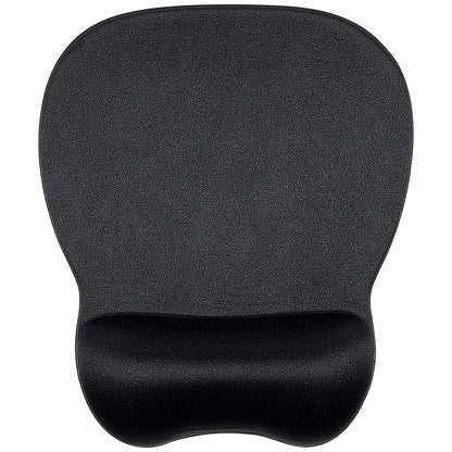 Contour Ergonomics Memory Foam Mouse Mat, With Wrist Rest, Black
