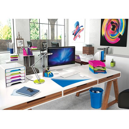 CEP Pro Gloss Self-stacking Letter Tray, Pink