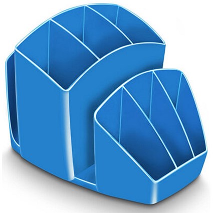 CEP Pro Gloss Desk Tidy, 7 Compartments, Blue
