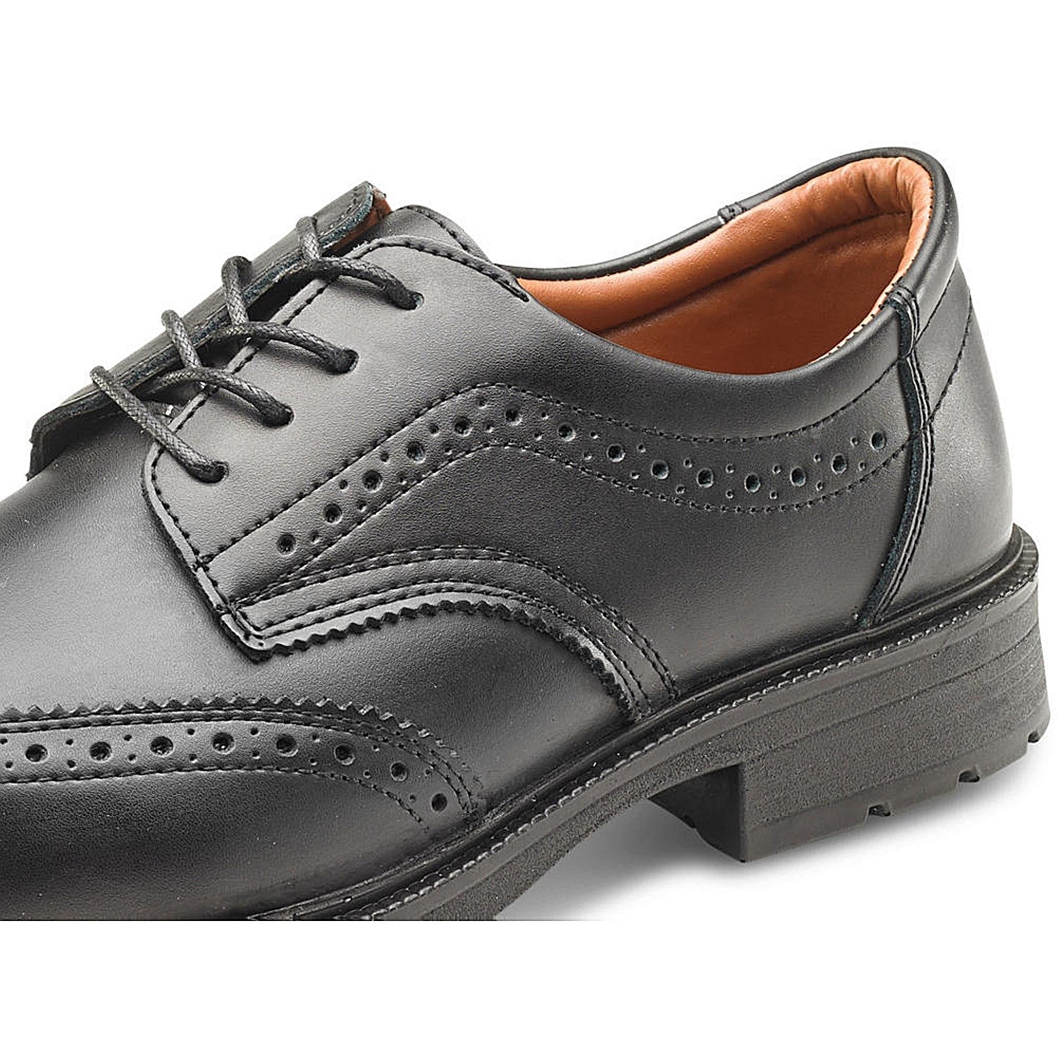 Beeswift S1 Ps Brogue Shoes, Black, 10 Easy2Order : CF11510
