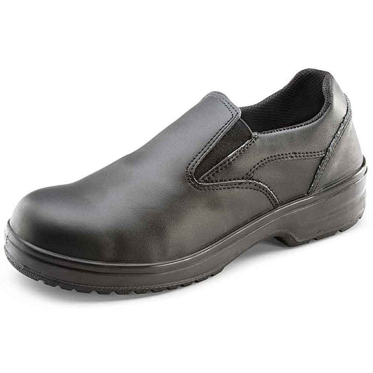 Beeswift Ladies Slip On Shoes, Black, 7 Easy2Order : CF12BL07