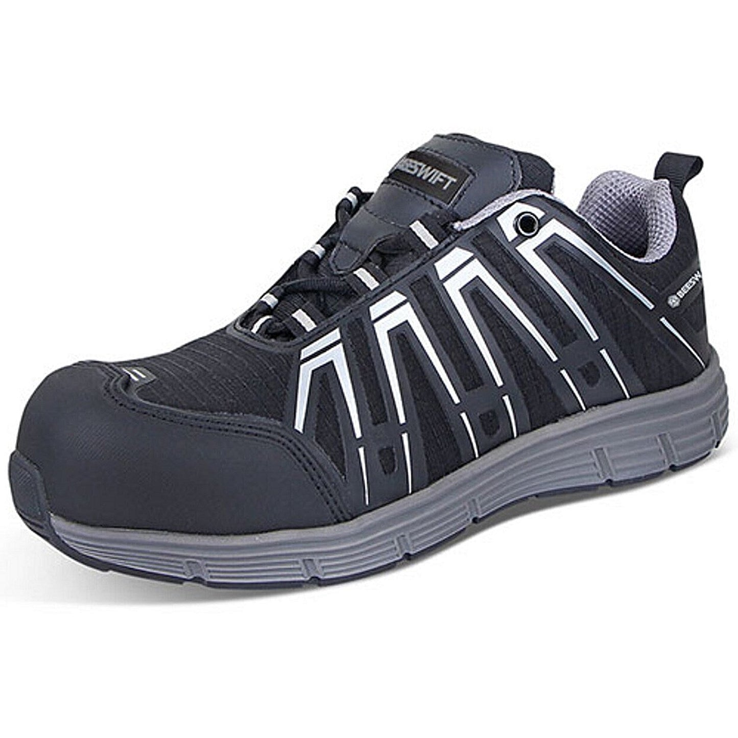 Beeswift S3 Non Metallic Trainers, Black & Grey, 13 Easy2Order : CF2613