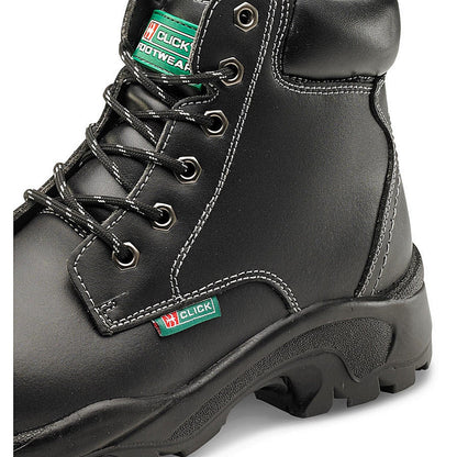 Beeswift 6 Eyelet Pur S3 Boots, Black, 12