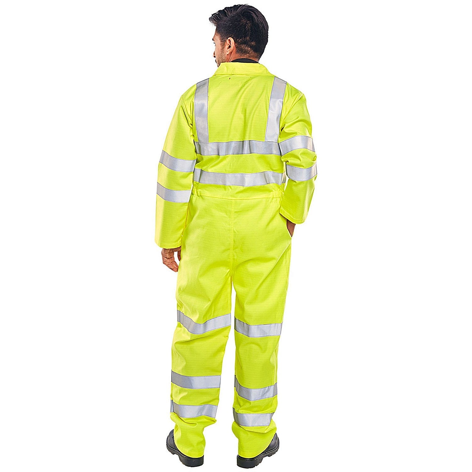 Beeswift Tesla Fire Retardant Anti-Static EN471 Boilersuit, Saturn Yellow, 54 Inch Chest Easy2Order : CFRASTEBSSY54