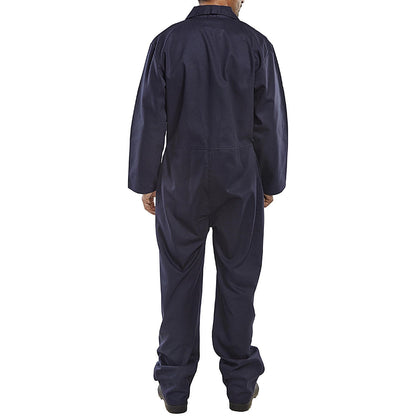 Beeswift Fire Retardant Boilersuit, Navy Blue, 40 Inch Chest Easy2Order : CFRBSN40