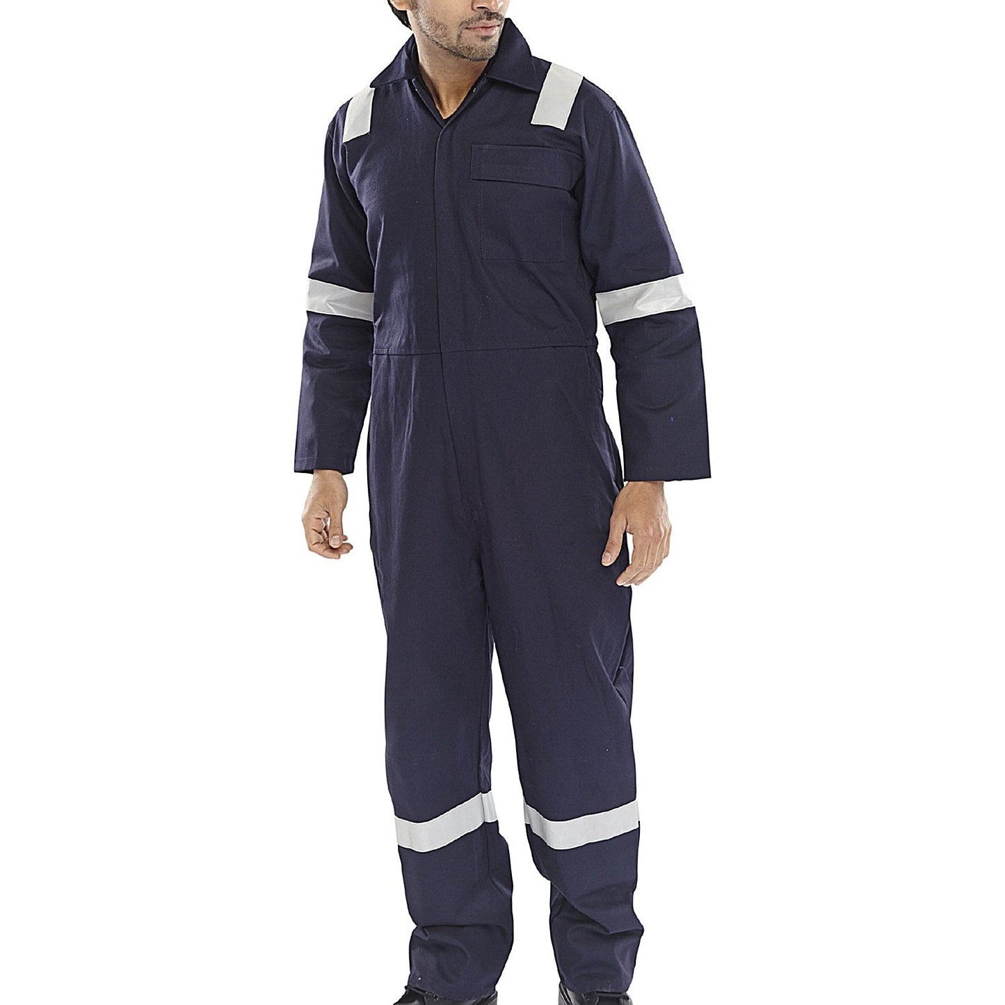 Beeswift Fire Retardant Nordic Design Boilersuit, Navy Blue, 44 Inch Chest