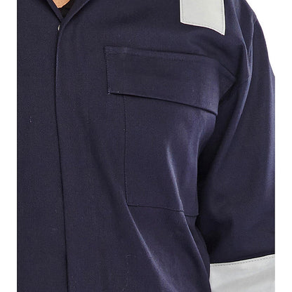 Beeswift Fire Retardant Nordic Design Boilersuit, Navy Blue, 44 Inch Chest Easy2Order : CFRBSNDN44