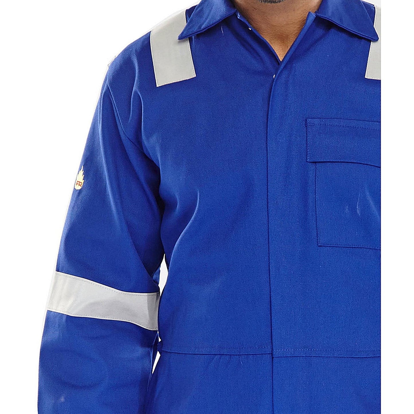 Beeswift Fire Retardant Nordic Design Boilersuit, Royal Blue, 40 Inch Chest Easy2Order : CFRBSNDR40