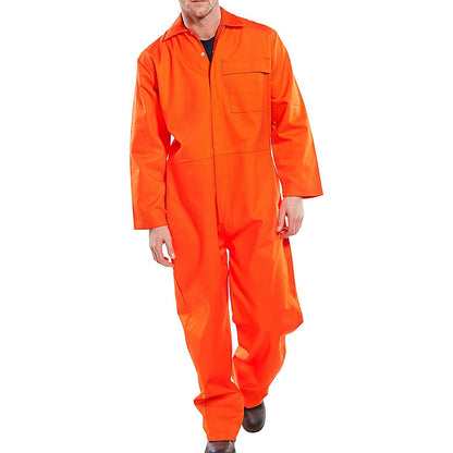 Beeswift Fire Retardant Boilersuit, Orange, 52 Inch Chest