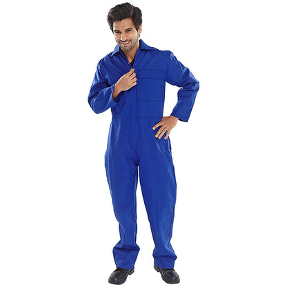 Beeswift Fire Retardant Boilersuit, Royal Blue, 50 Inch Chest Easy2Order : CFRBSR50