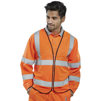 Beeswift Fire Retardant Hi-Vis Jerkin, Orange, 4XL Easy2Order : CFRPKJOR4XL