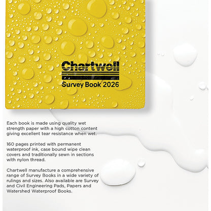 Chartwell Field Survey Book, 130x205mm, Weather Resistant, 160 Pages