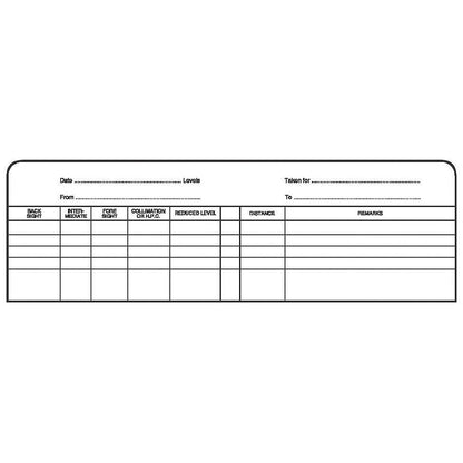 Chartwell Collimation Survey Book, 192x120mm, Weather Resistant, 160 Pages