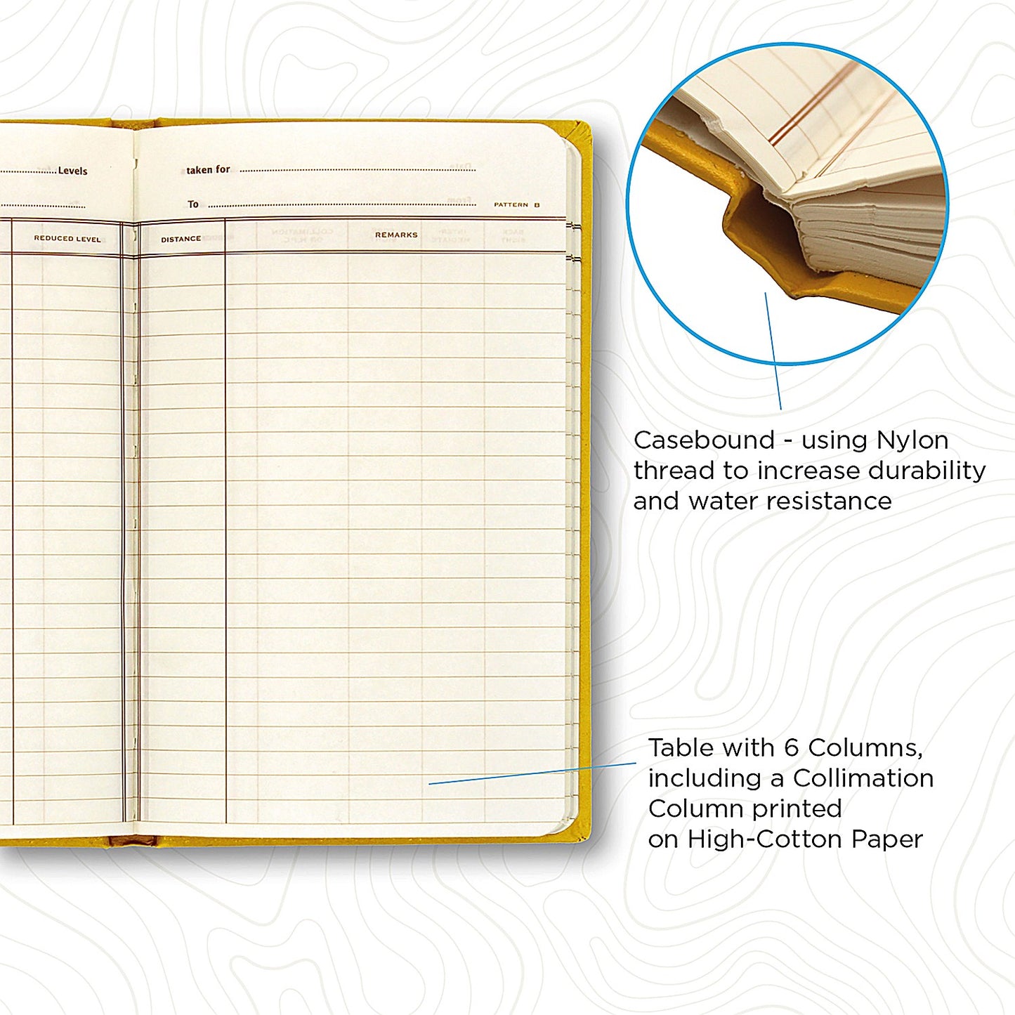 Chartwell Collimation Survey Book, 192x120mm, Weather Resistant, 160 Pages