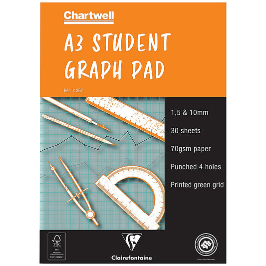 Chartwell Graph Pad, A3, 30 Sheets Easy2Order : CHJ13B