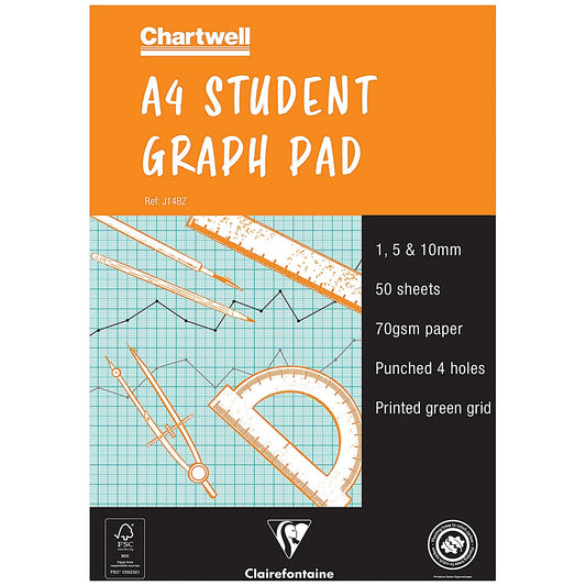 Chartwell Graph Pad, A4, 50 Sheets Easy2Order : CHJ14B