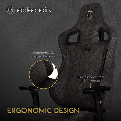 Noblechairs Epic TX Gaming Chair, Fabric, Grey