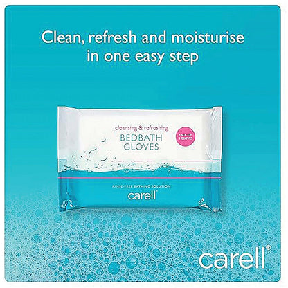 Carell Bedbath Gloves, Pack of 8