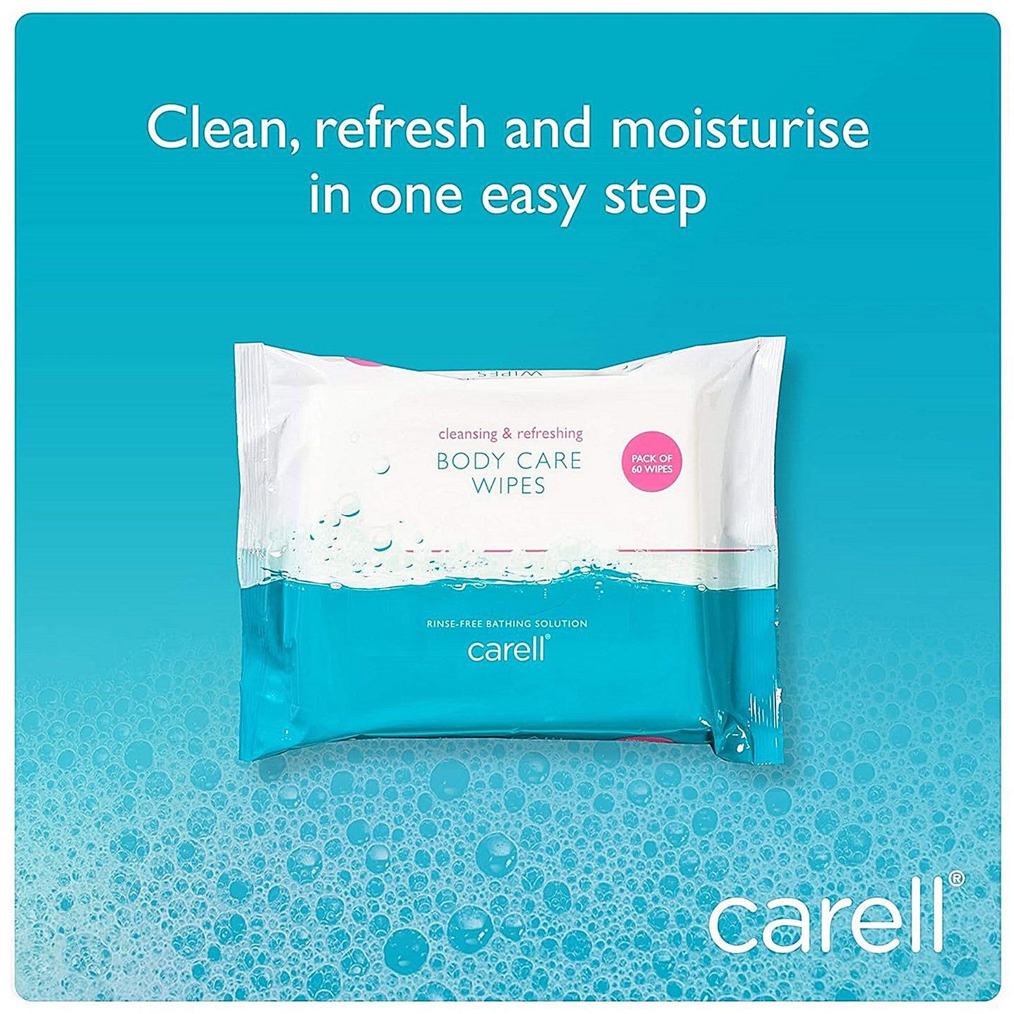 Clinell Bed Bath Wipes (Pack of 60) CBC60