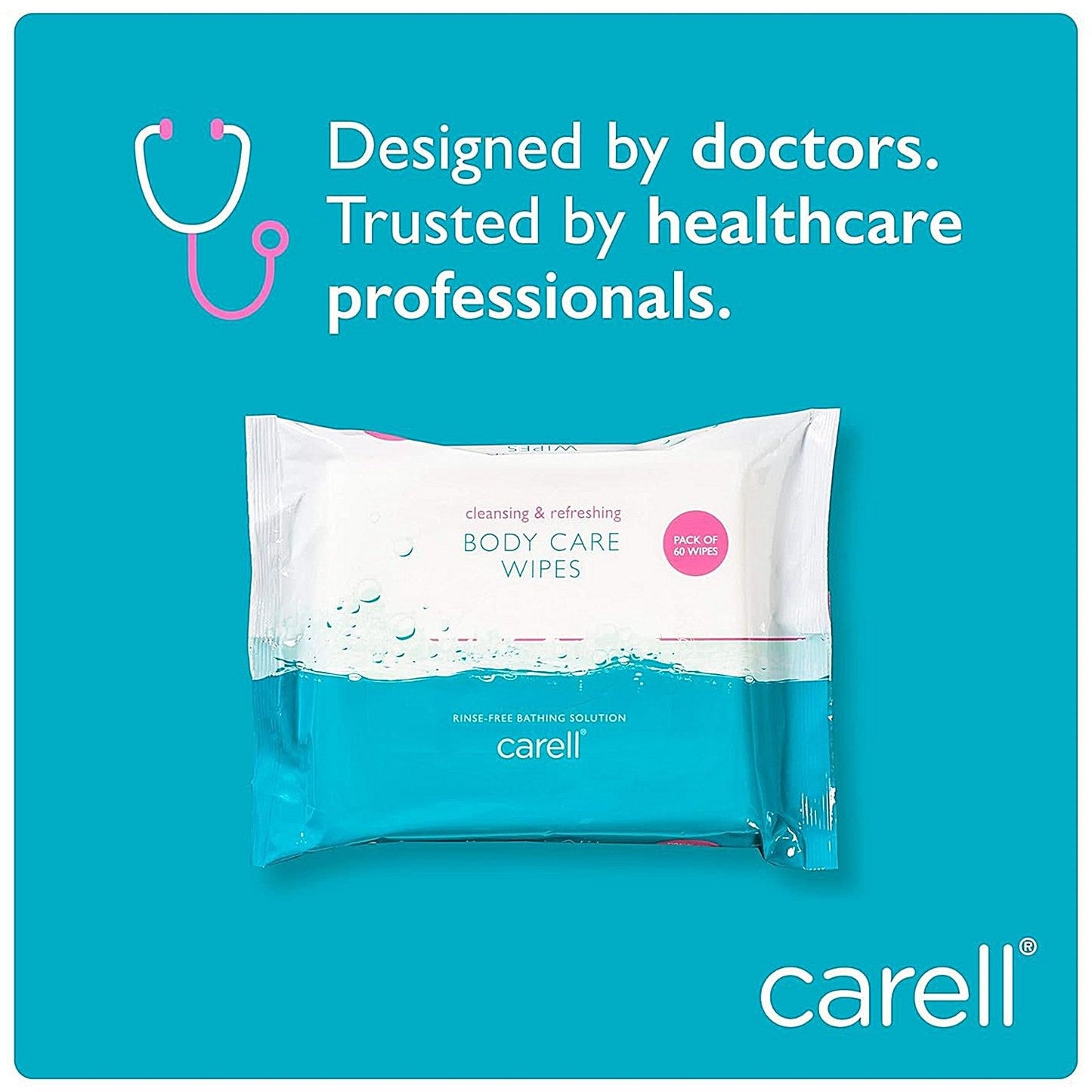 Clinell Bed Bath Wipes (Pack of 60) CBC60