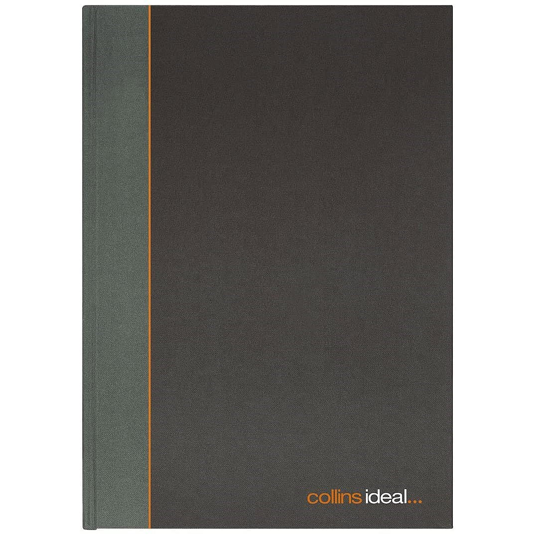 Ideal A4 Cashbook Casebound Single Cash 192 Pages Black 6421