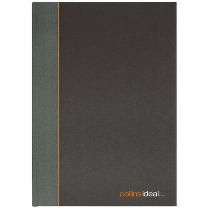 Ideal A4 Cashbook Casebound Single Cash 192 Pages Black 6421