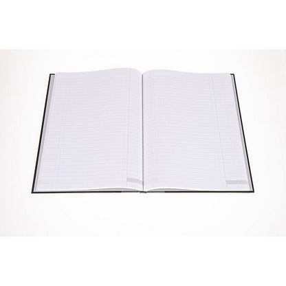 Ideal A4 Cashbook Casebound Single Cash 192 Pages Black 6421