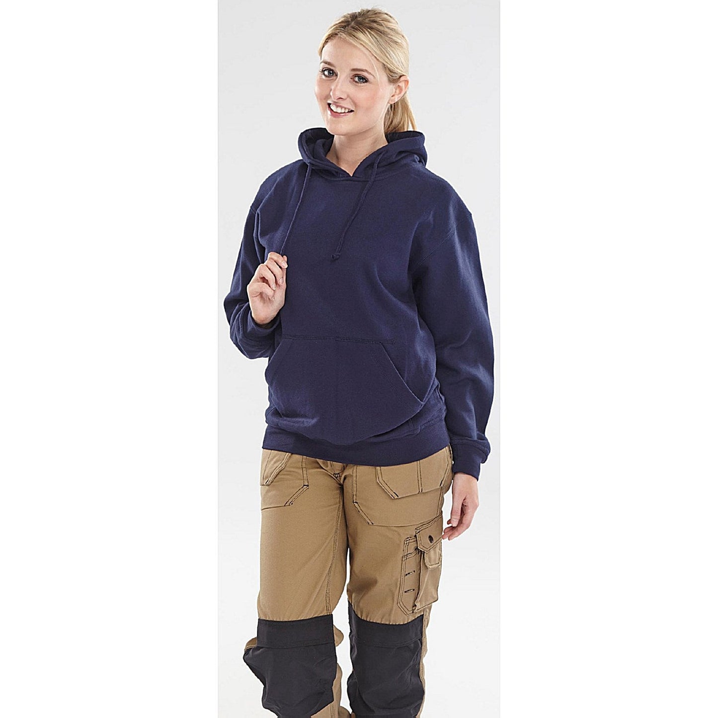 Beeswift Hooded Sweatshirt, Navy Blue, XL