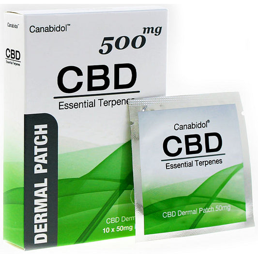 Canabidol Cbd Dermal Patch, 70x70mm, 500mg, Pack of 10