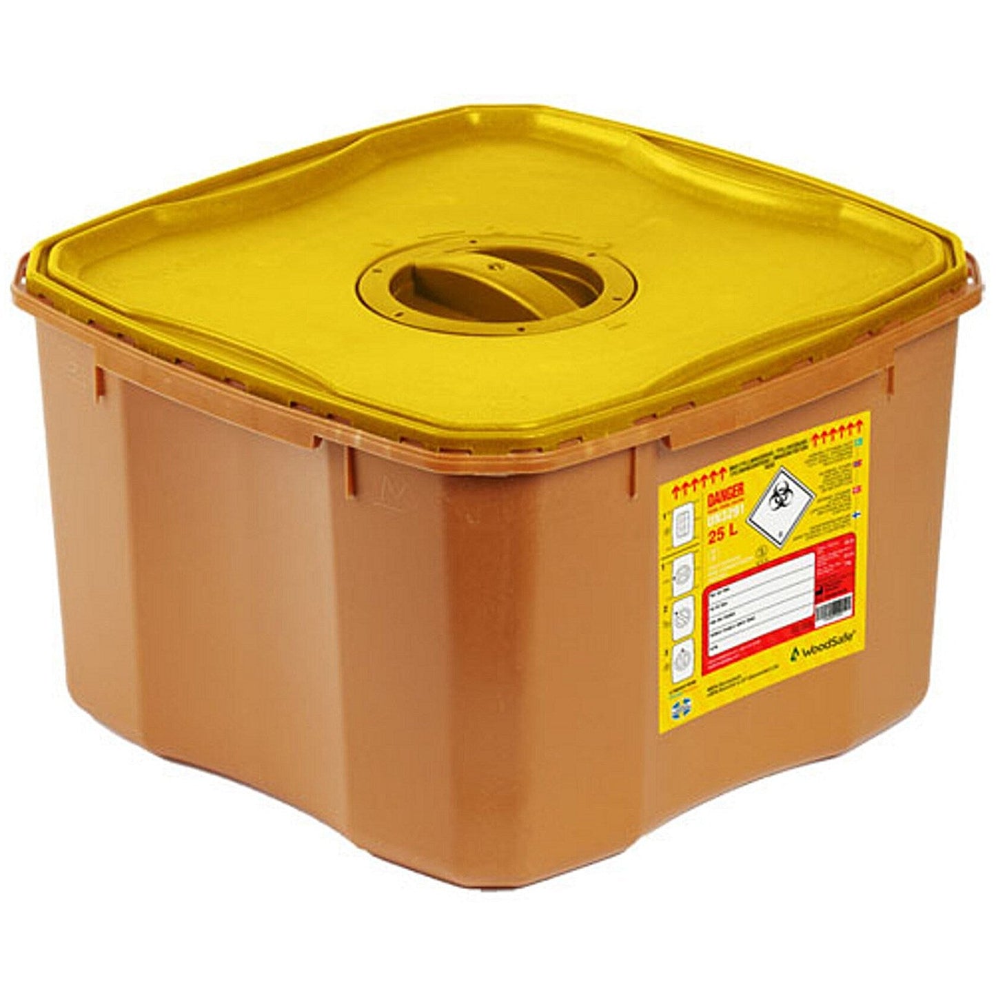 Woodsafe Sharps Bin Lid And Screw Fit Cap, 25 Litre Easy2Order : CM0926