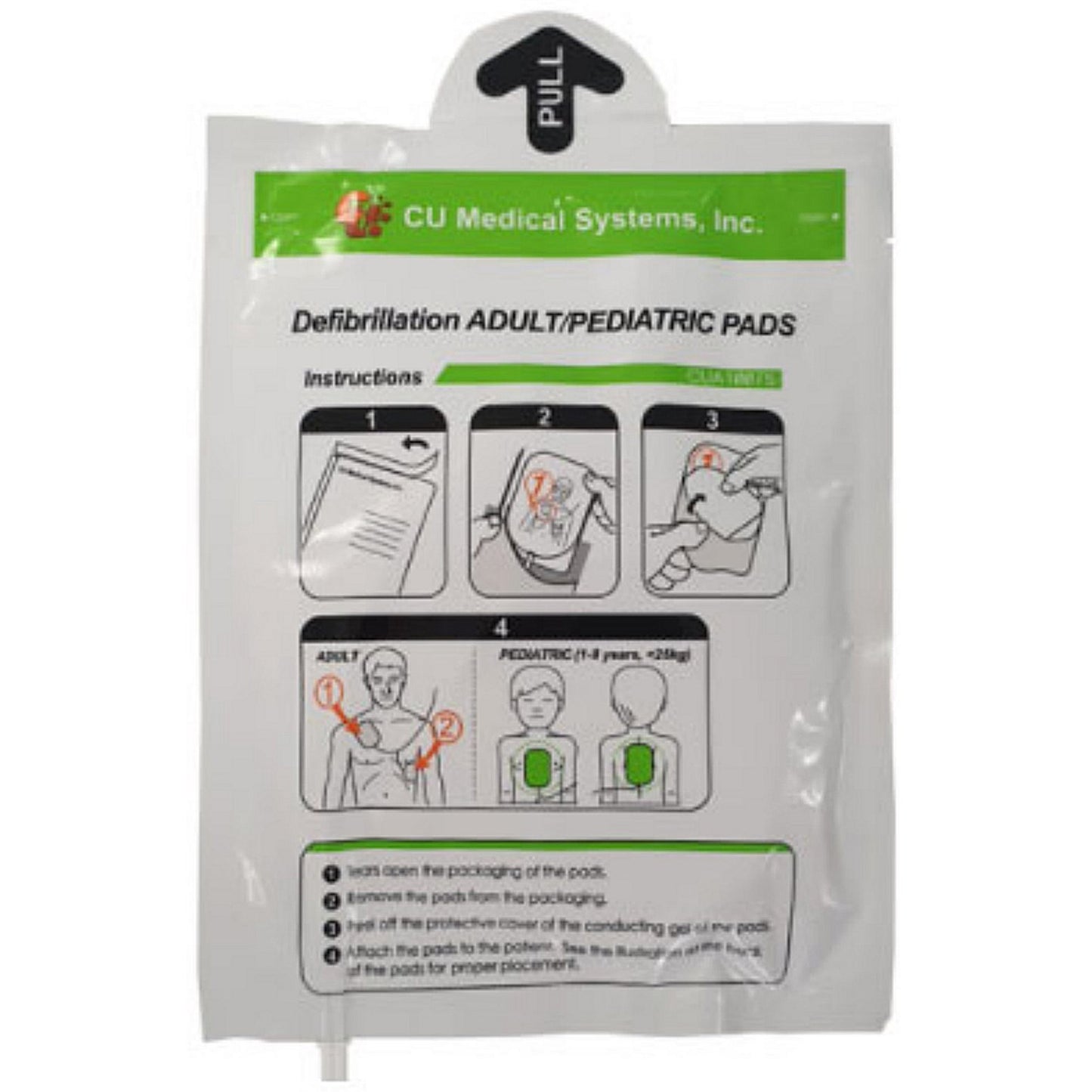 CU Medical Adult/Child Defibrillator Pads For Sp1, Pair