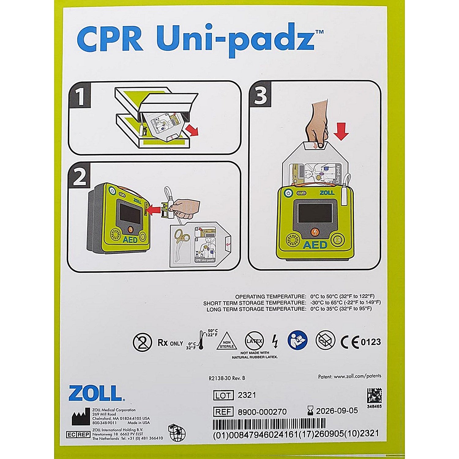 Zoll Aed 3 Cpr Uni-Padz