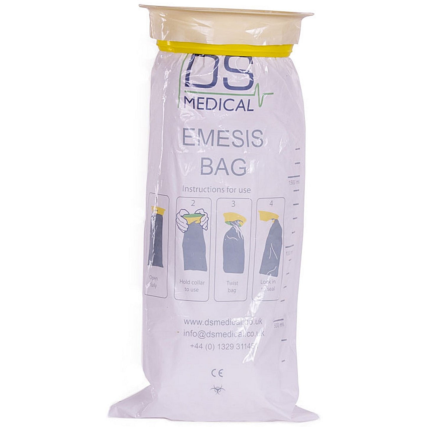 DS Medical Emesis Vomit Bag, Pack of 50