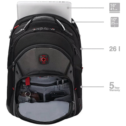 Wenger Synergy 16 Inch Laptop Backpack with Tablet Pocket Black