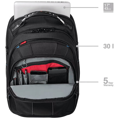 Wenger Carbon 17 Inch Laptop Backpack Black
