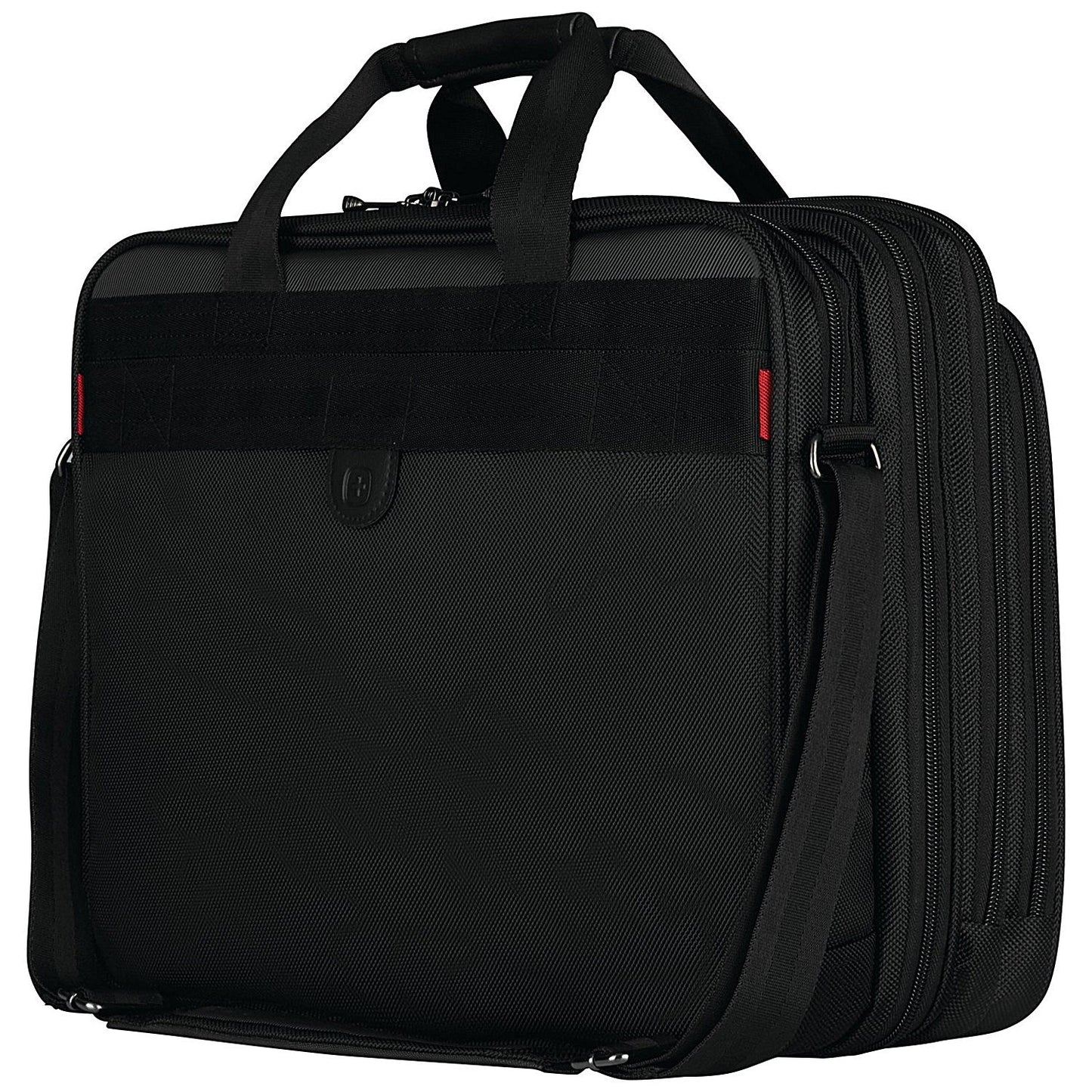 Wenger Legacy Triple Gusset Laptop Case, For up to 17 Inch Laptops, Black/Grey