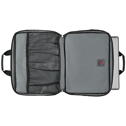 Wenger Legacy Triple Gusset Laptop Case, For up to 17 Inch Laptops, Black/Grey Easy2Order : CMS00813