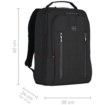 Wenger City Traveller Carry-On 16 Inch Backpack with Tablet Pocket Black