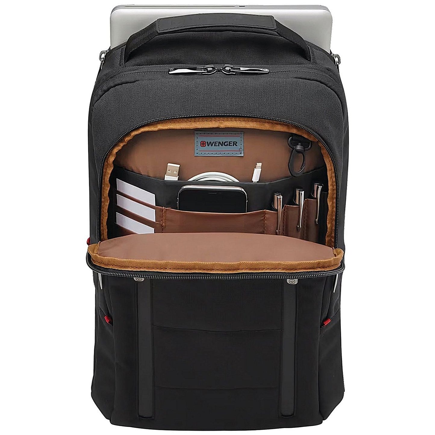 Wenger City Traveller Carry-On 16 Inch Backpack with Tablet Pocket Black Easy2Order : CMS06449