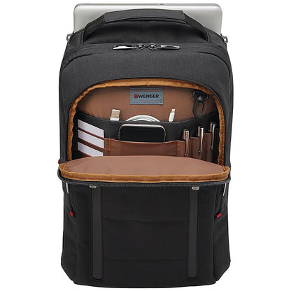 Wenger City Traveller Carry-On 16 Inch Backpack with Tablet Pocket Black Easy2Order : CMS06449