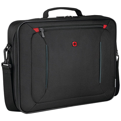 Wenger BQ Clamshell Opening Case, For up to 16 Inch Laptops, Black
