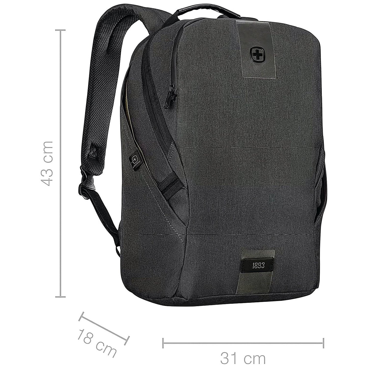 Wenger MX ECO Light 16 Inch Laptop Backpack with Tablet Pocket Black