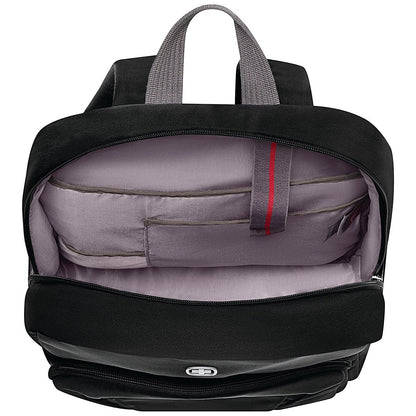 Wenger Motion Laptop Backpack with Tablet Pocket, For up to 15.6 Inch Laptops, Black