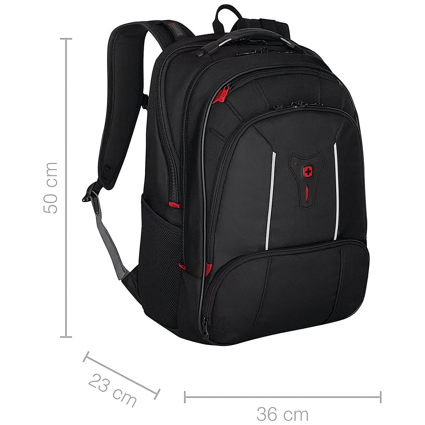 Wenger Carbon Pro Business Backpack with 15.6 Inch Laptop Sleeve and Tablet Pocket Black