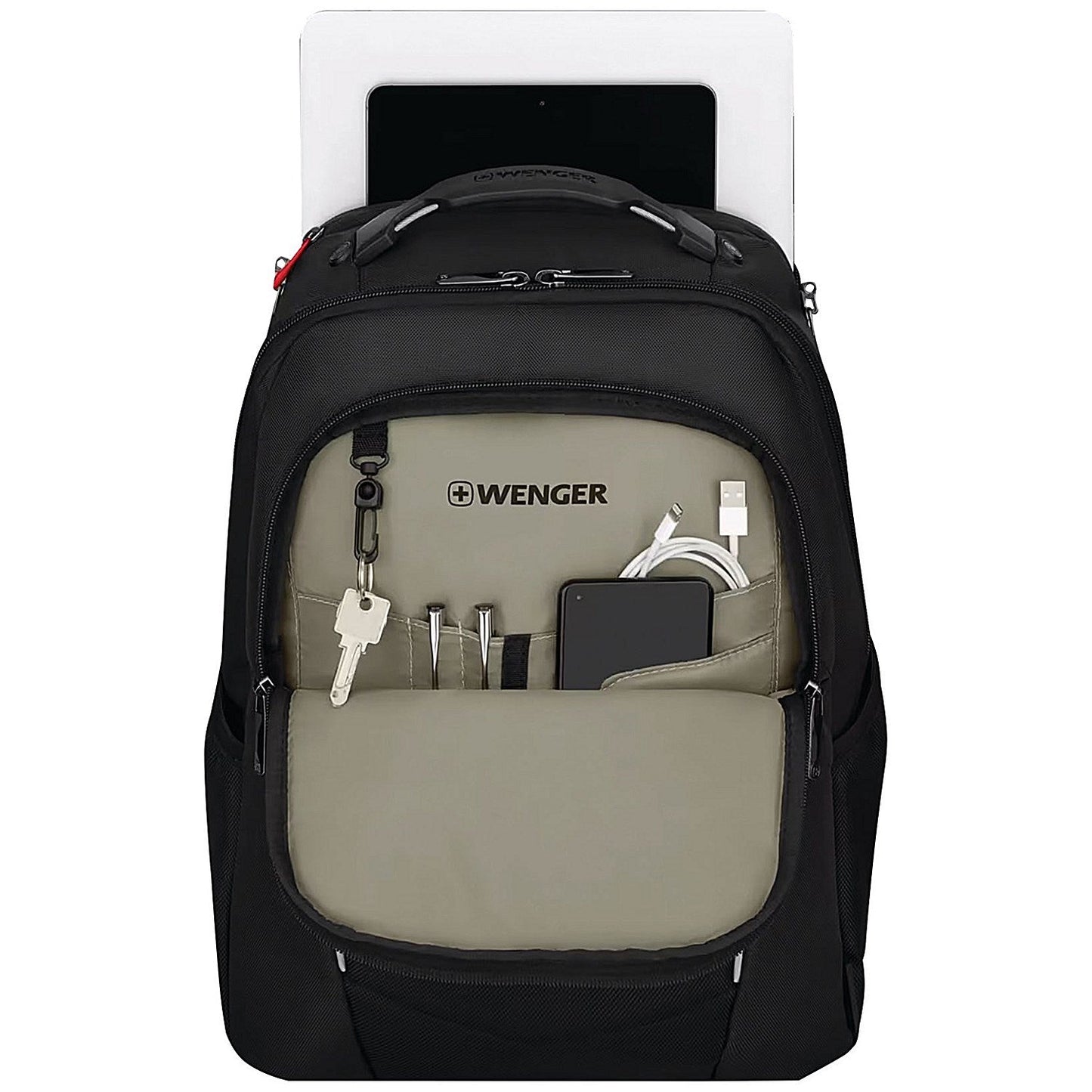 Wenger Altair 15.6 Inch Laptop Backpack with Tablet Pocket Black
