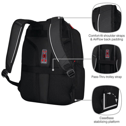 Wenger Altair 15.6 Inch Laptop Backpack with Tablet Pocket Black