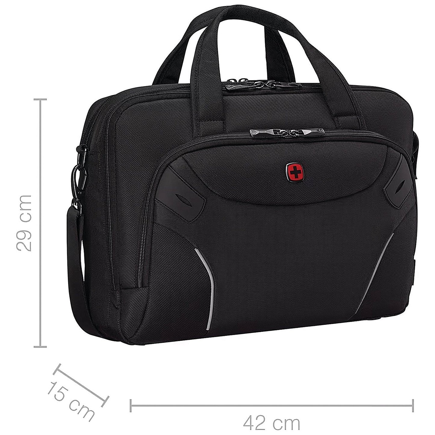 Wenger Cosmic Brief 14-16 Inch Laptop Briefcase with Tablet Pocket Black Easy2Order : CMS28787