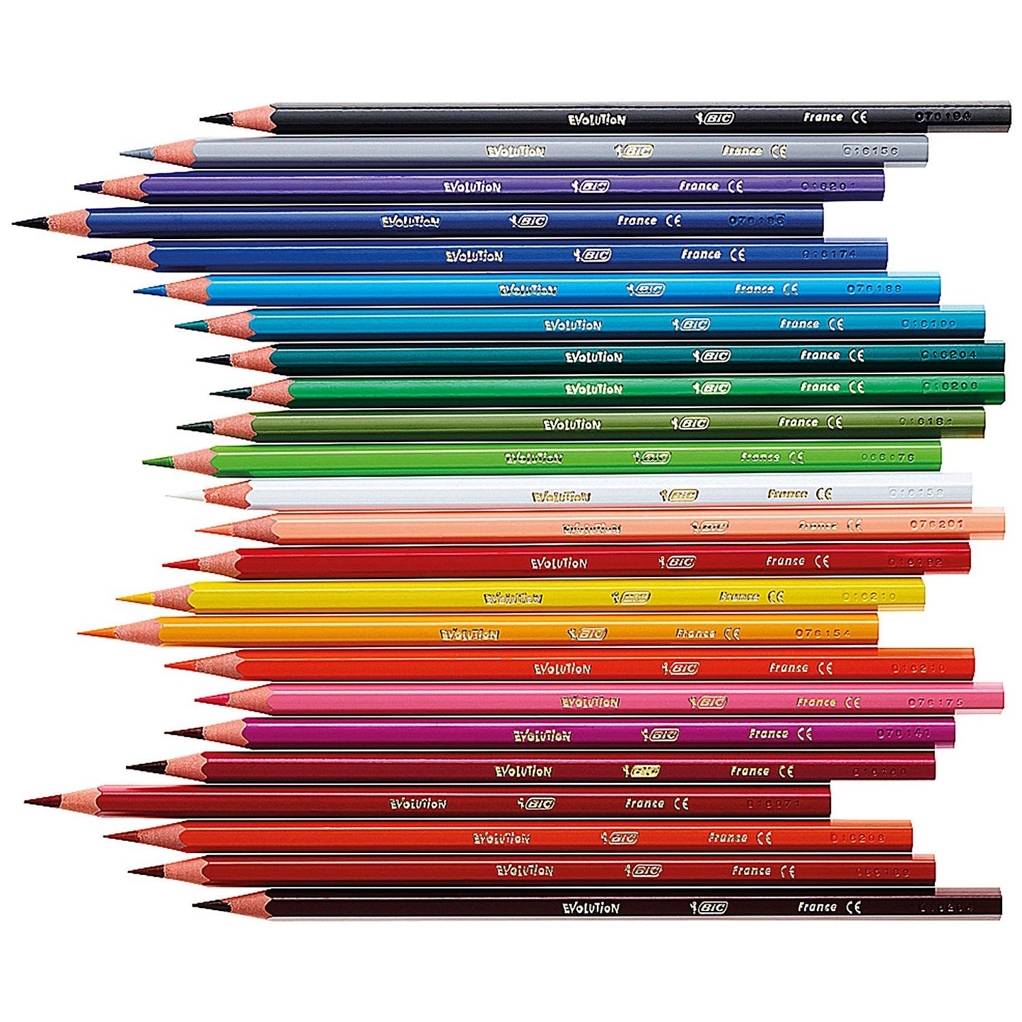 Bic Kids Evolution Colouring Pencils, Vivid Assorted Colours, Wallet of 12